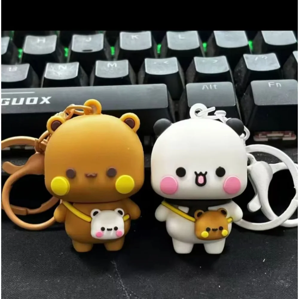 Bubu & Dudu Character Adorable Keychain Purse Backpack Charm Set